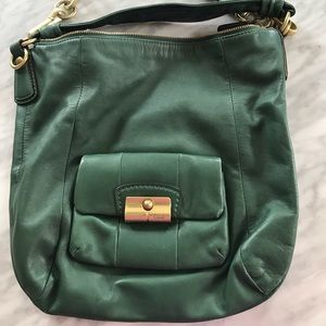 Green Coach Chelsea Leather Hobo.